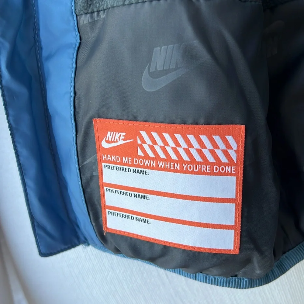 Nike Kids Blue Jacket Coat Puffer